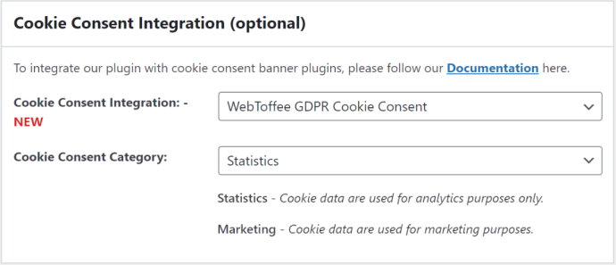 AFL UTM Tracker > Settings > Webtoffee