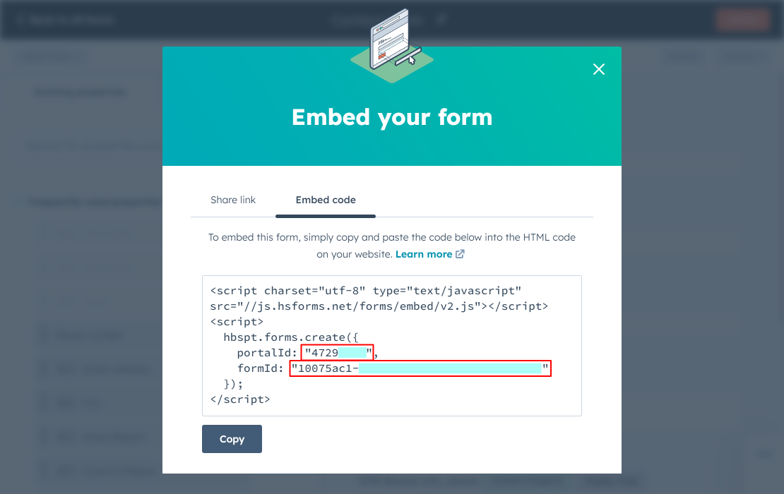 Hubspot Form Embed Code