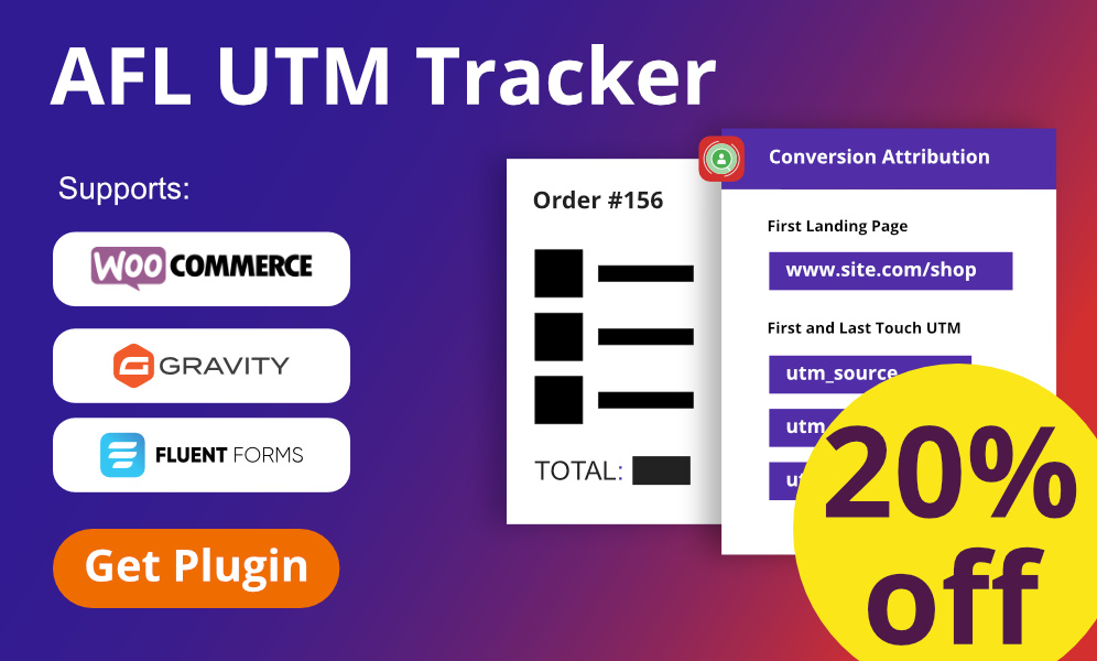 20% off the AFL UTM Tracker plugin